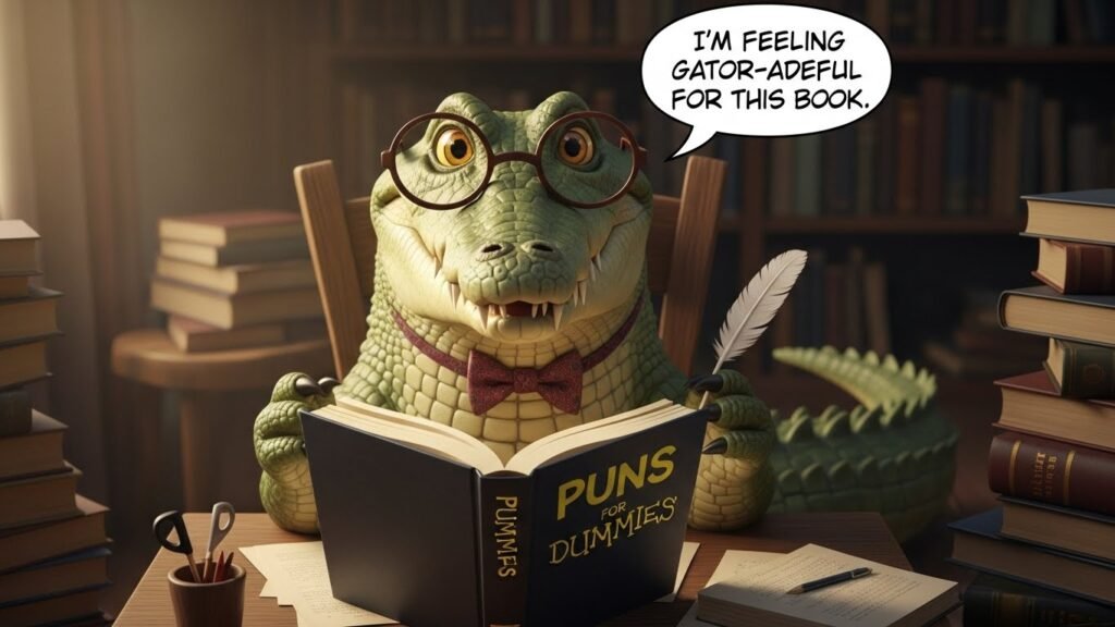 "crocodile puns"