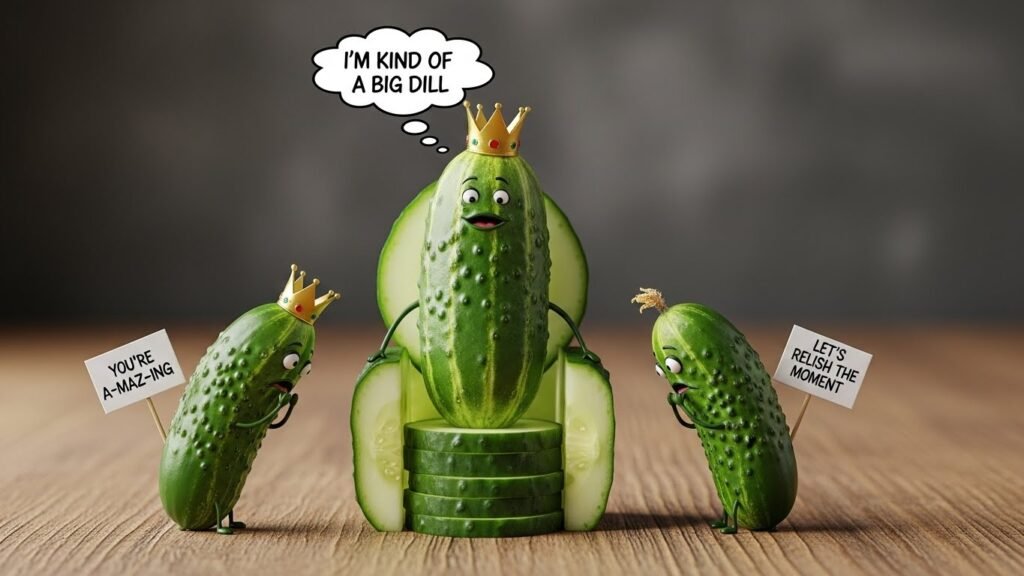 "cucumber puns"