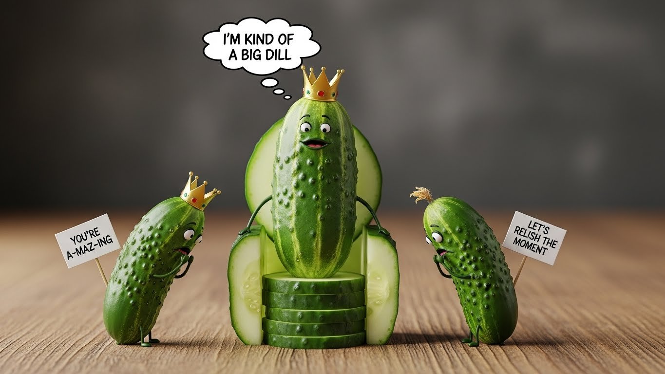 "cucumber puns"