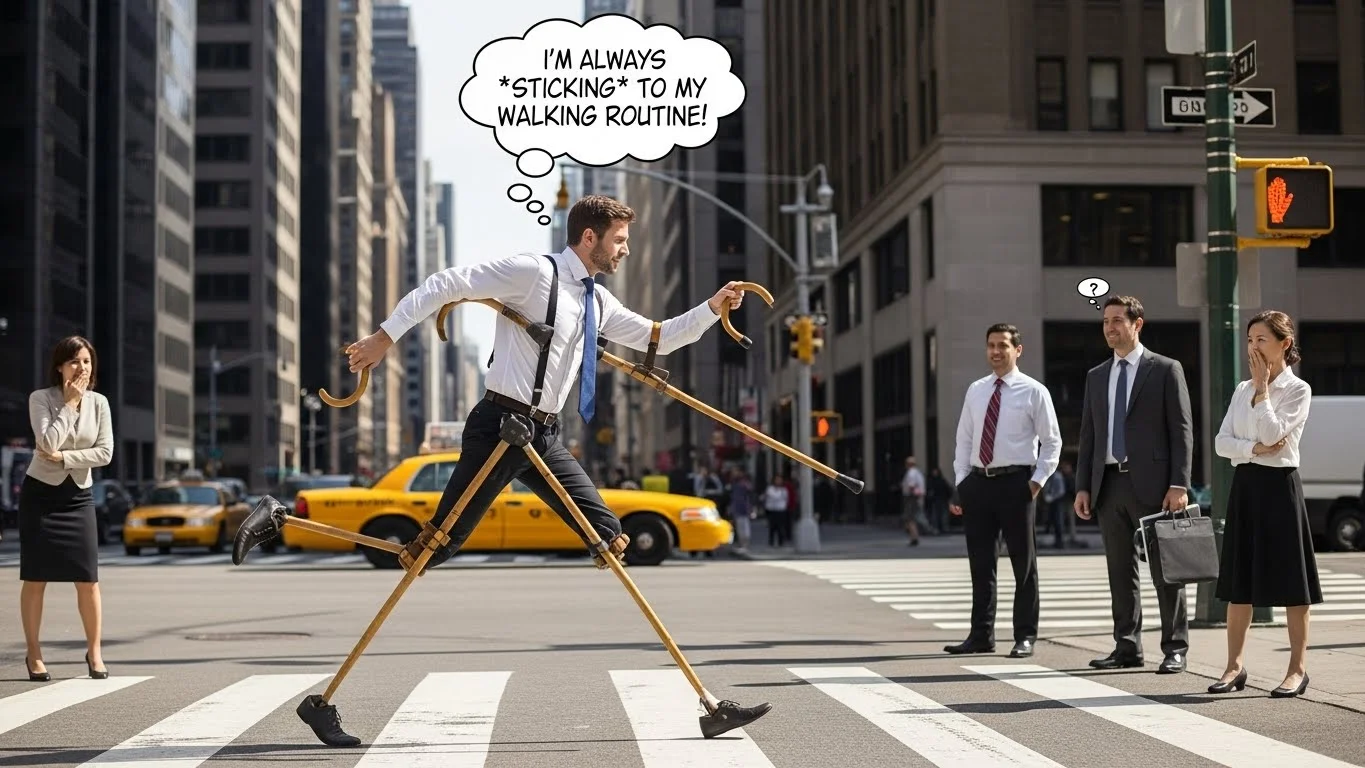 🚶♂️ Funny Walking Puns Captions