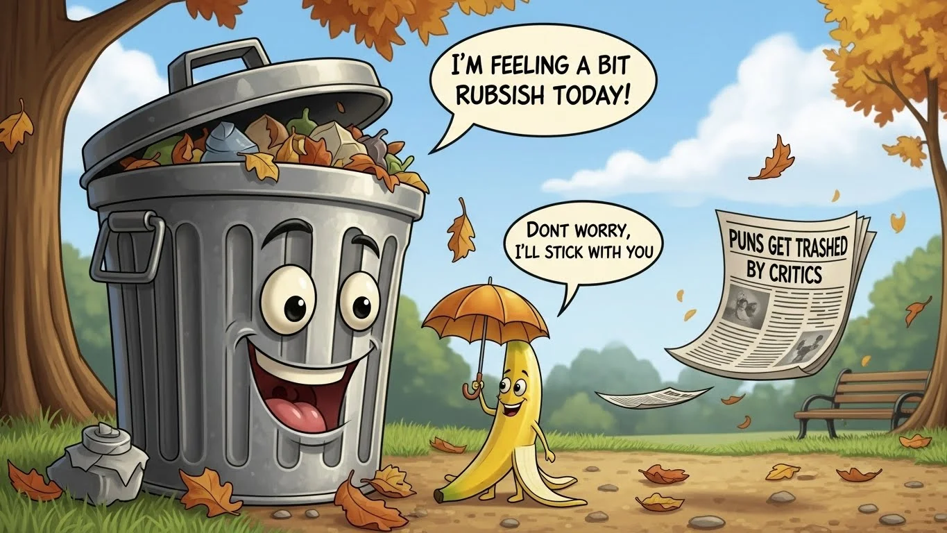 "trash puns"