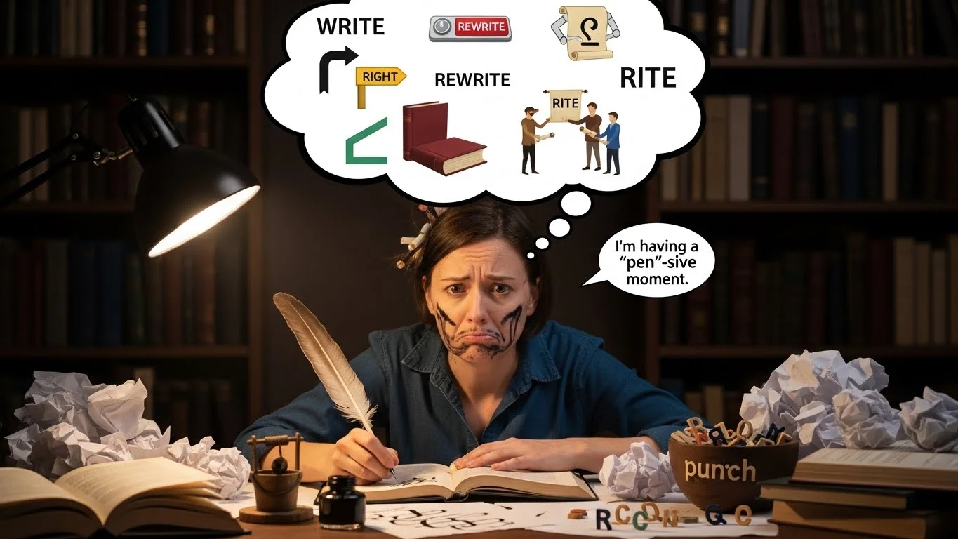 ✍️ Funny Writing Puns Captions 📸