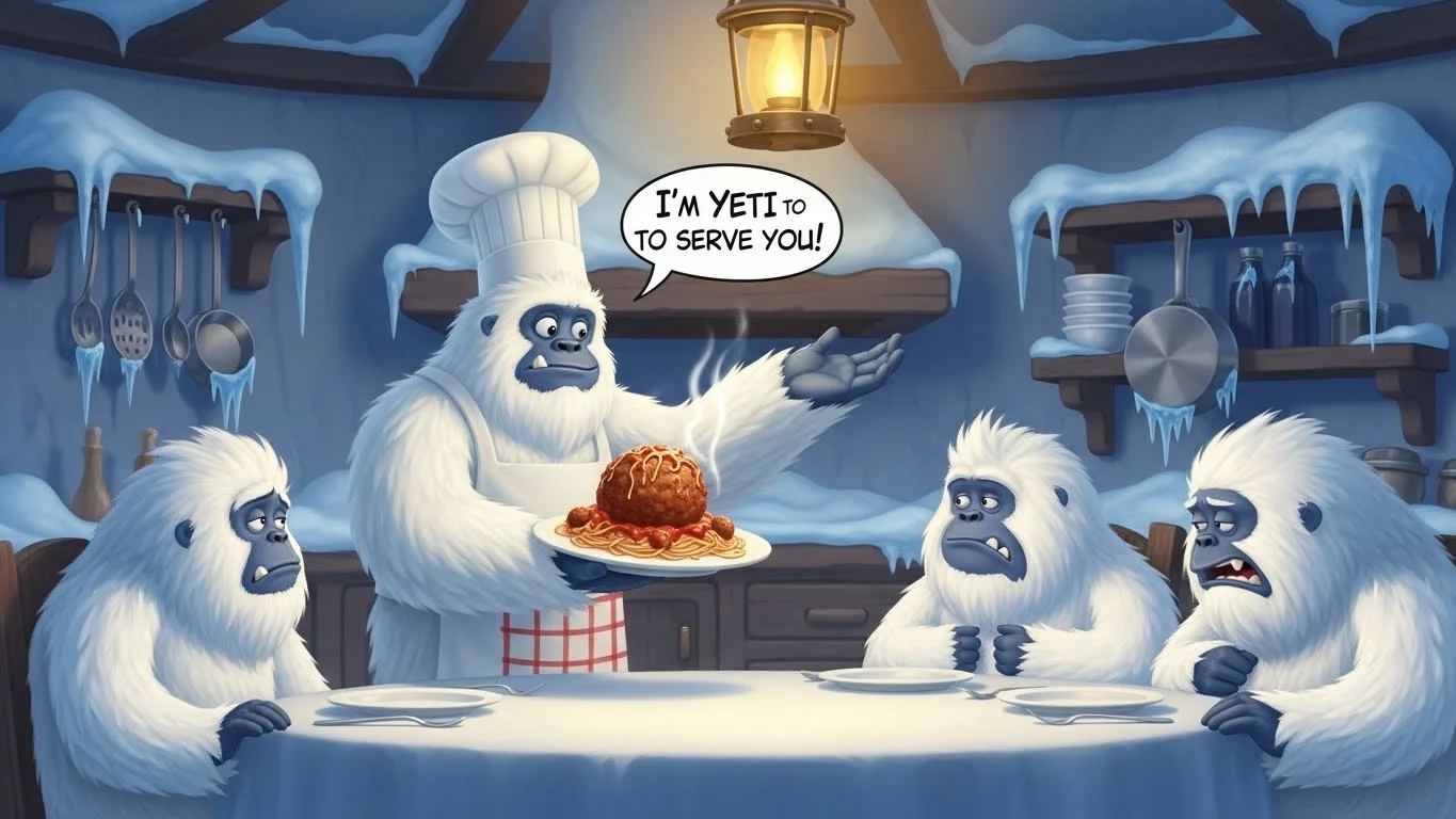 🐾 Funny Yeti Puns Captions