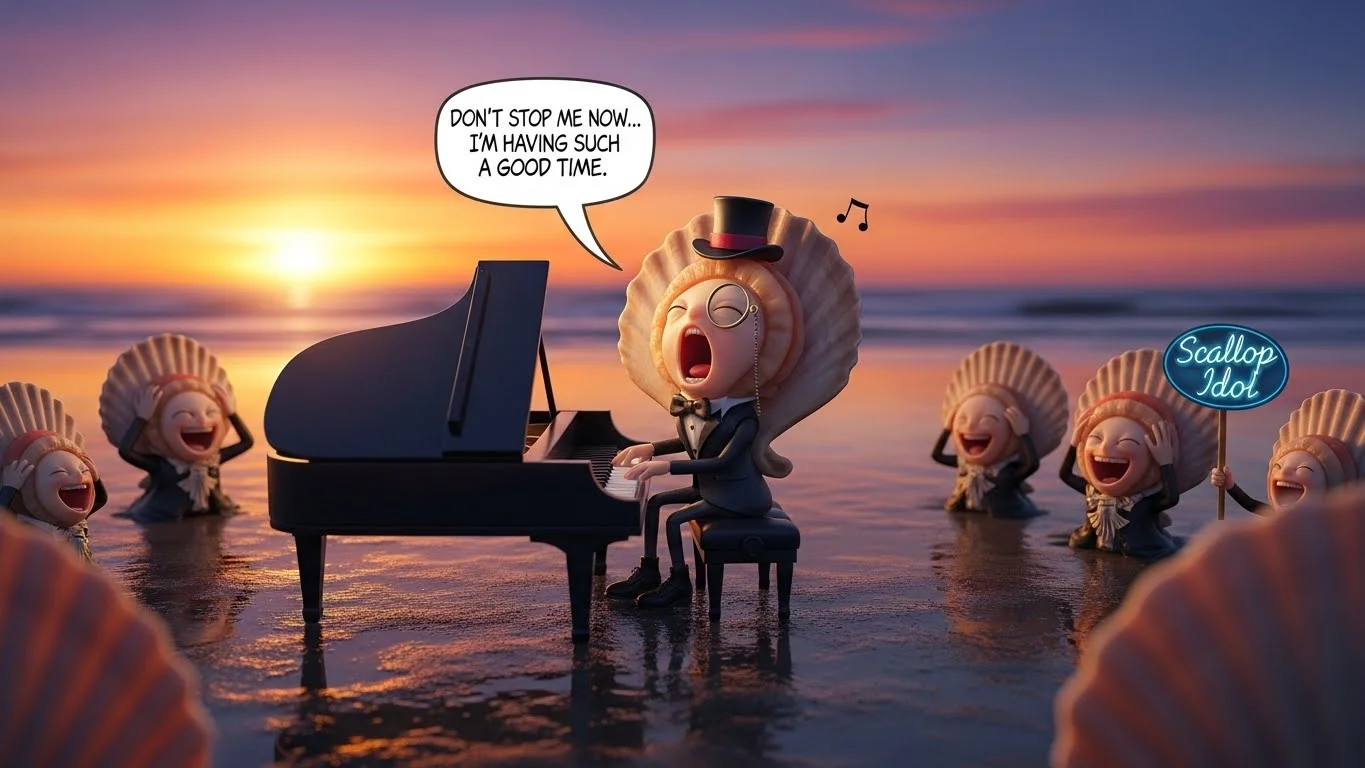 🐚 Funny Scallop Puns Captions