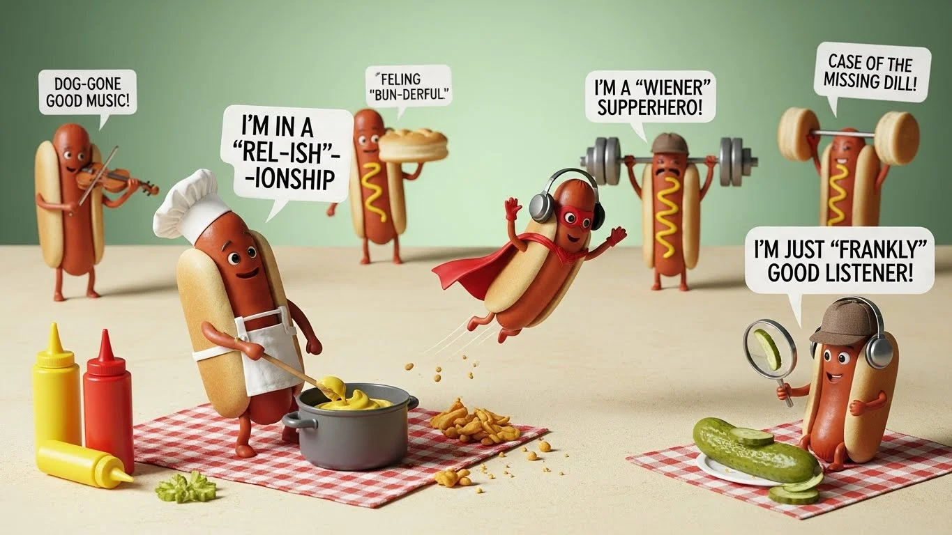 🌭 Funny Hot Dog Puns Captions 📸