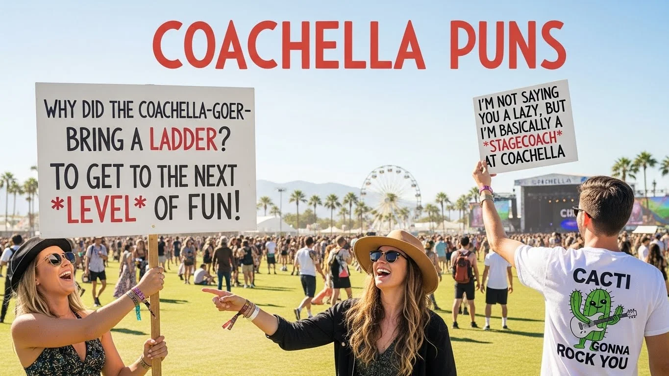 🎤 Funny Coachella Puns Captions