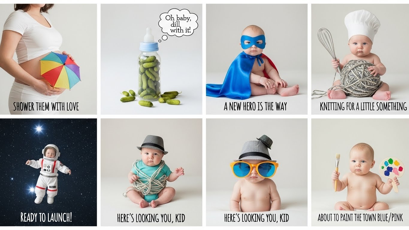 👶 Funny Baby Shower Puns Captions