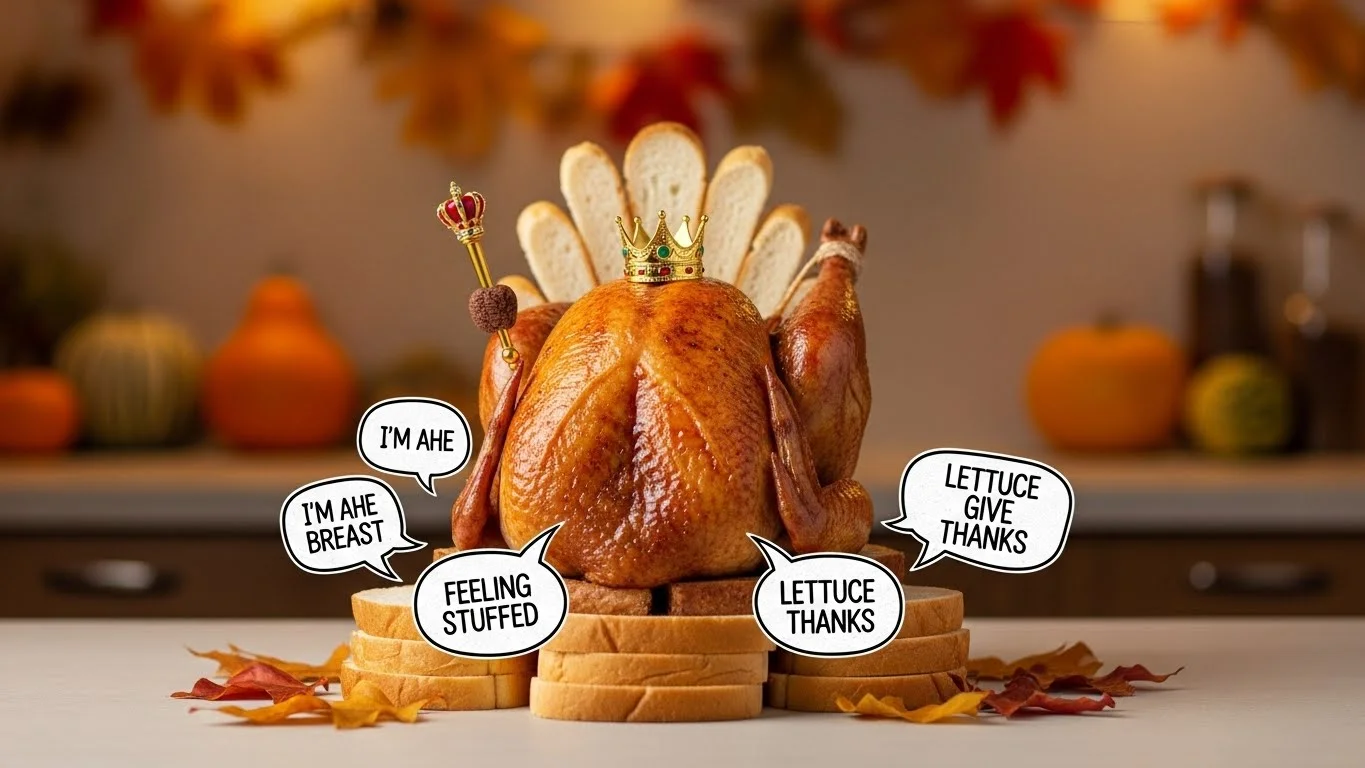 🦃 Funny Turkey Puns Captions