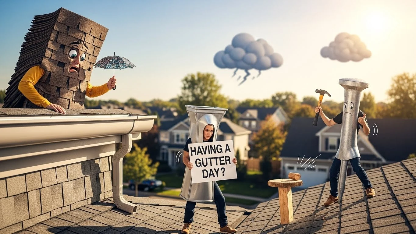 🏠 Funny Roofing Puns Captions