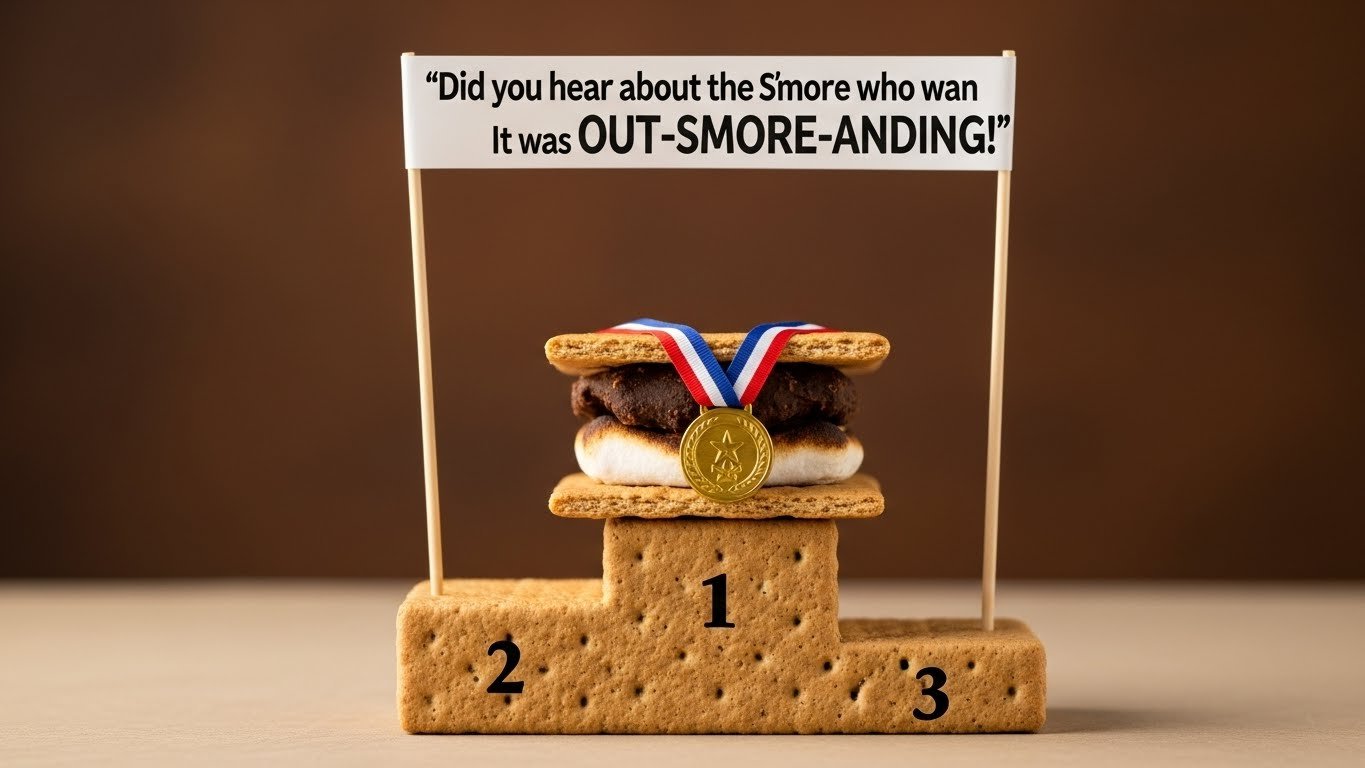 "smores puns"