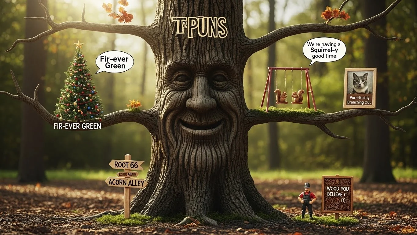 "tree puns"