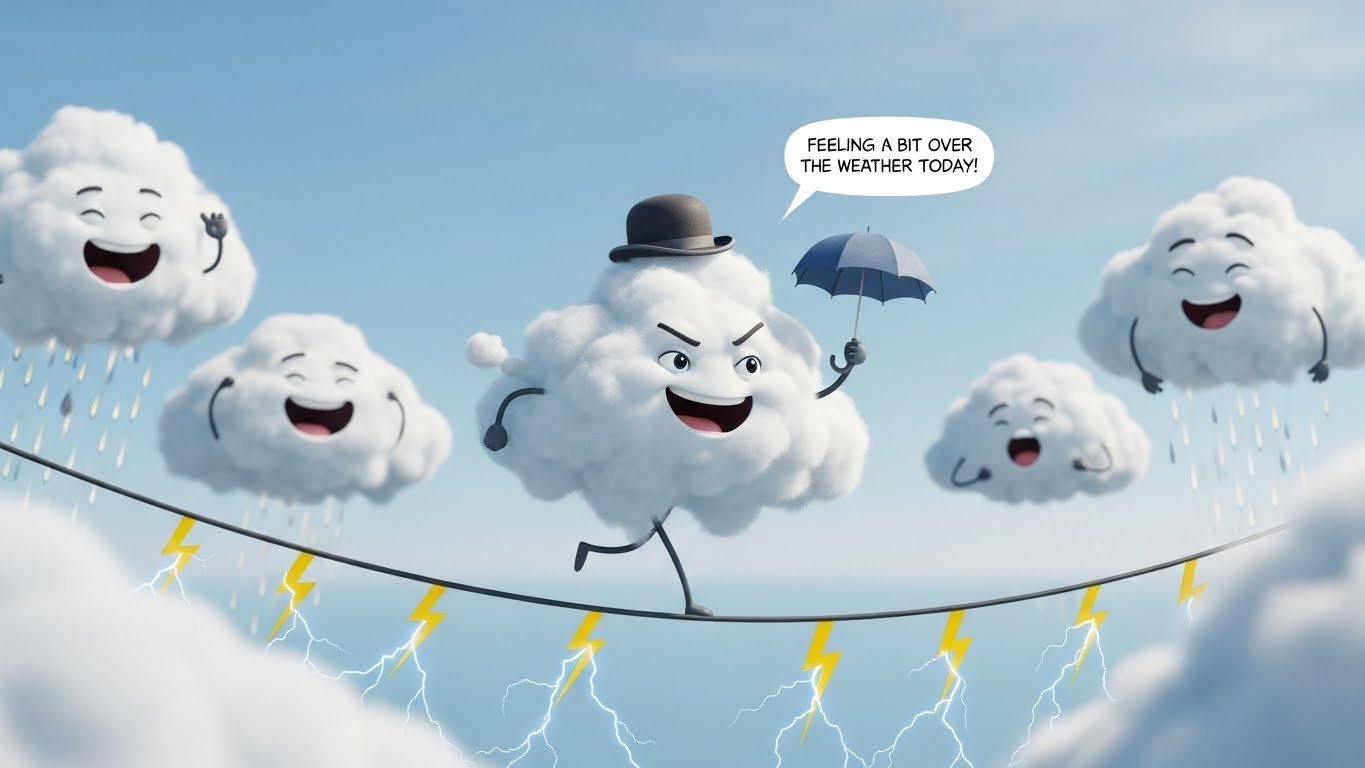 ☁️ Funny Cloud Puns Captions