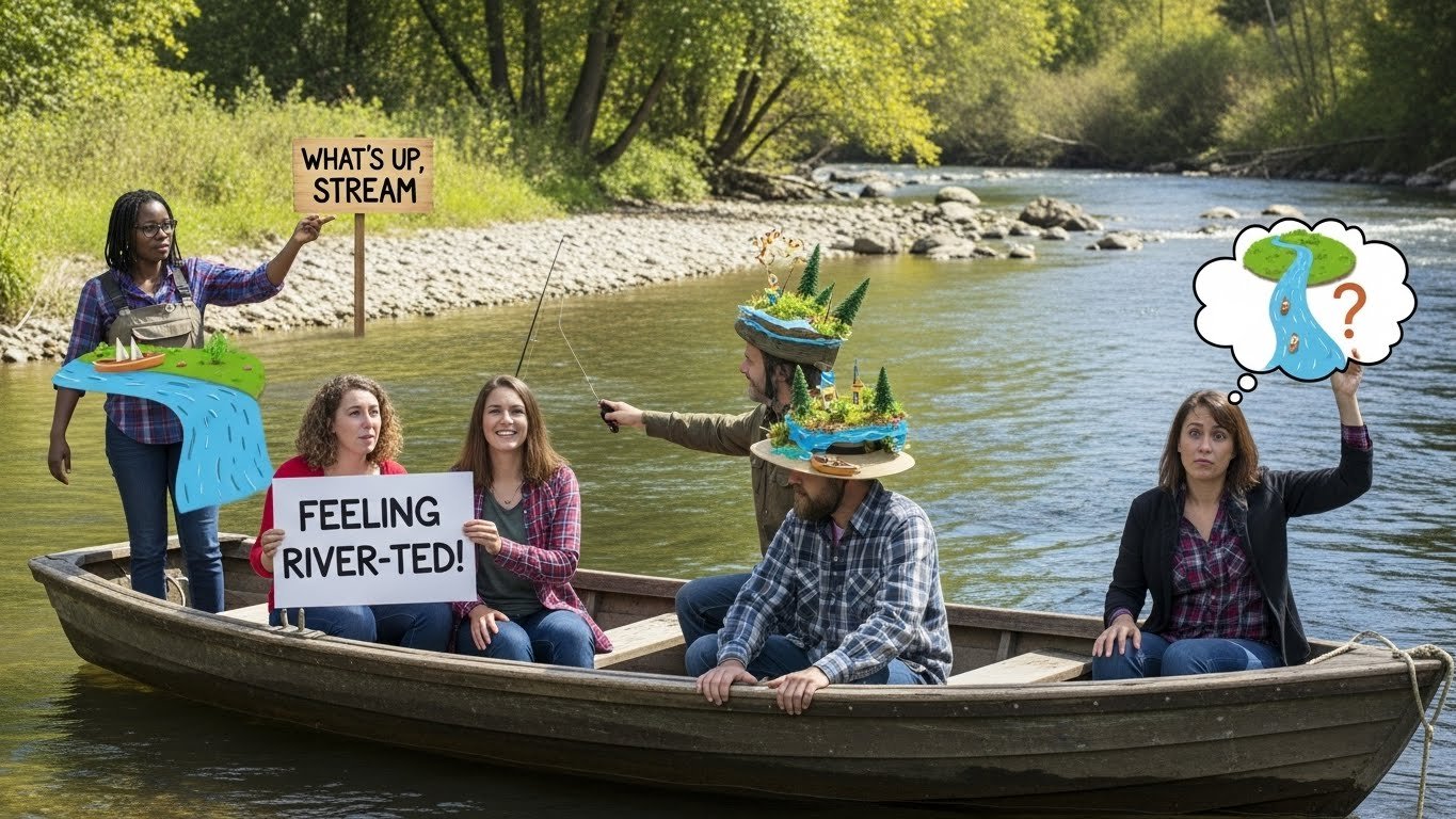 🌊 Funny River Puns Captions 📸