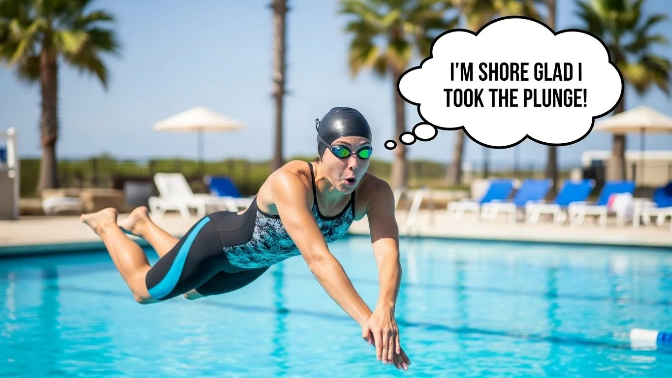 🌊 Funny Swim Puns Captions