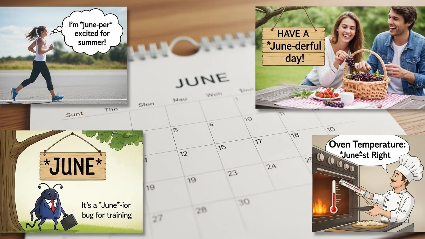 🌞 Funny June Puns Captions