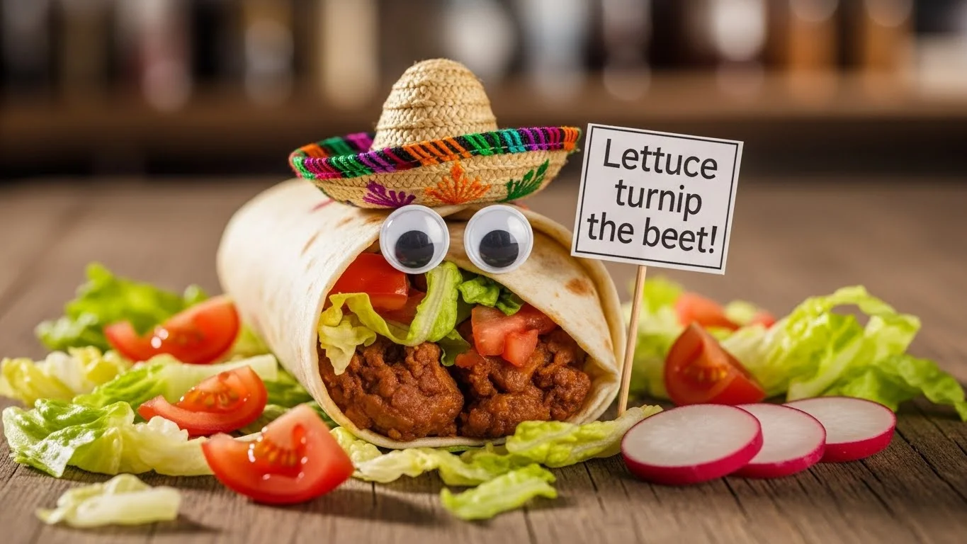 🌯😄 Funny Burrito Puns Captions