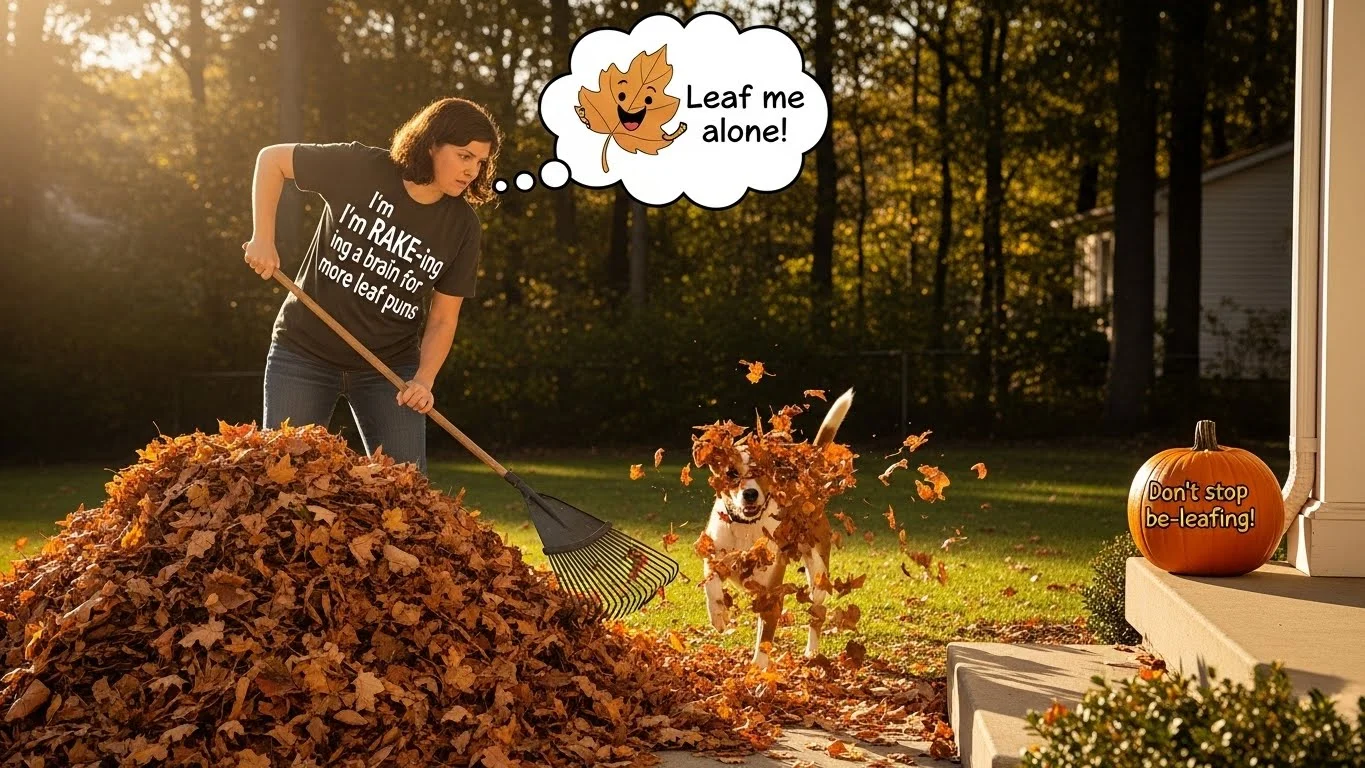 🍂 Funny Leaf Puns Captions