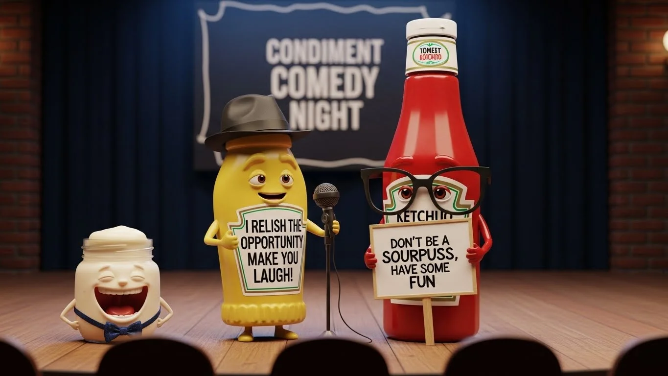 🍅 Funny Condiment Puns Captions 📸