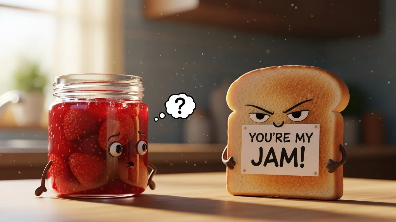 🍓 Funny Jam Puns Captions