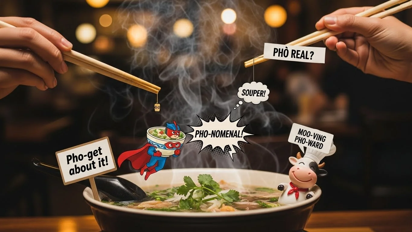 🍜 Funny Pho Puns Captions