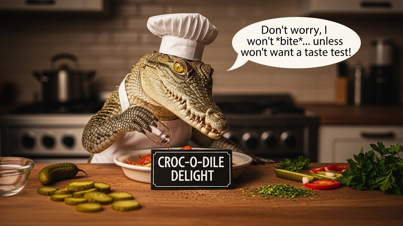 🐊 Funny Crocodile Puns Captions