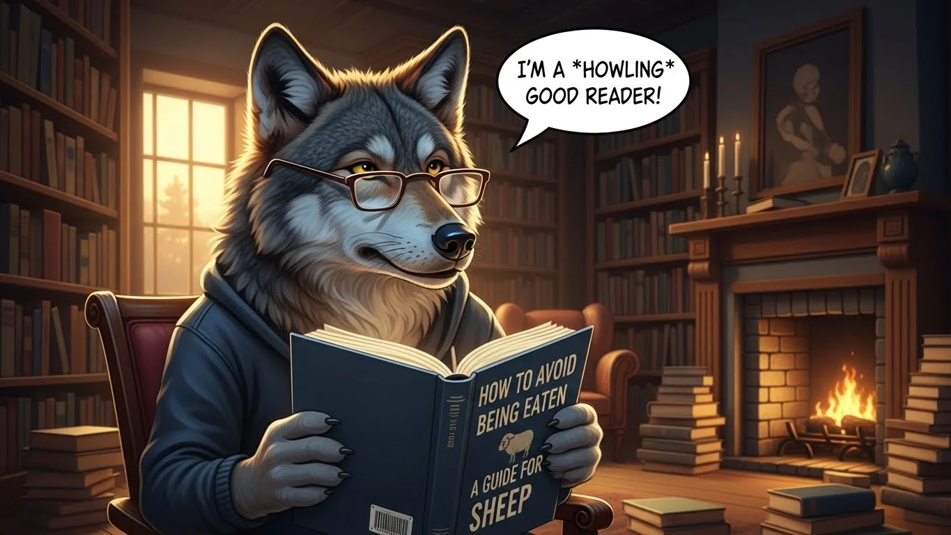 🐺😄 Funny Wolf Puns Captions