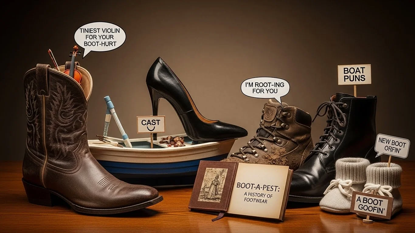 👢 Funny Boot Pun Captions