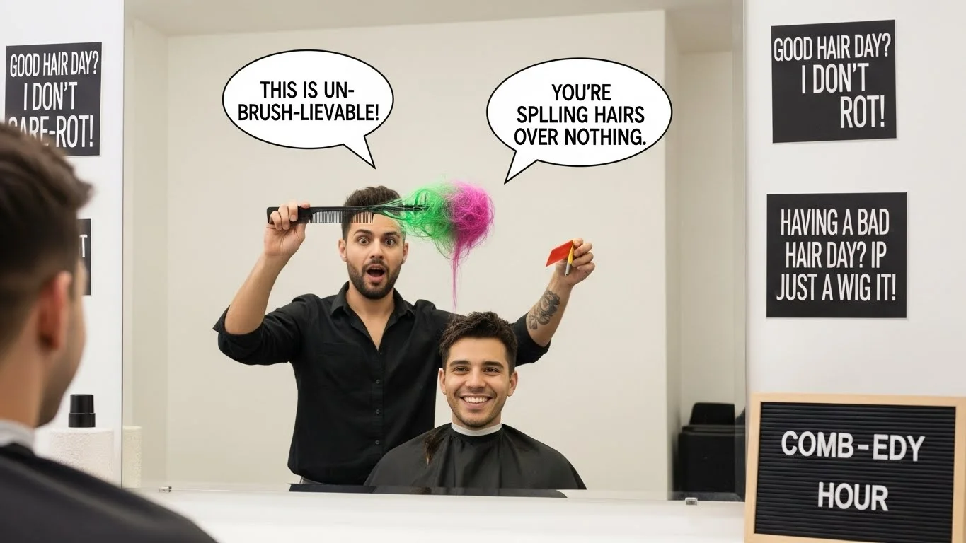 💇‍♀️ Funny Hair Puns Captions