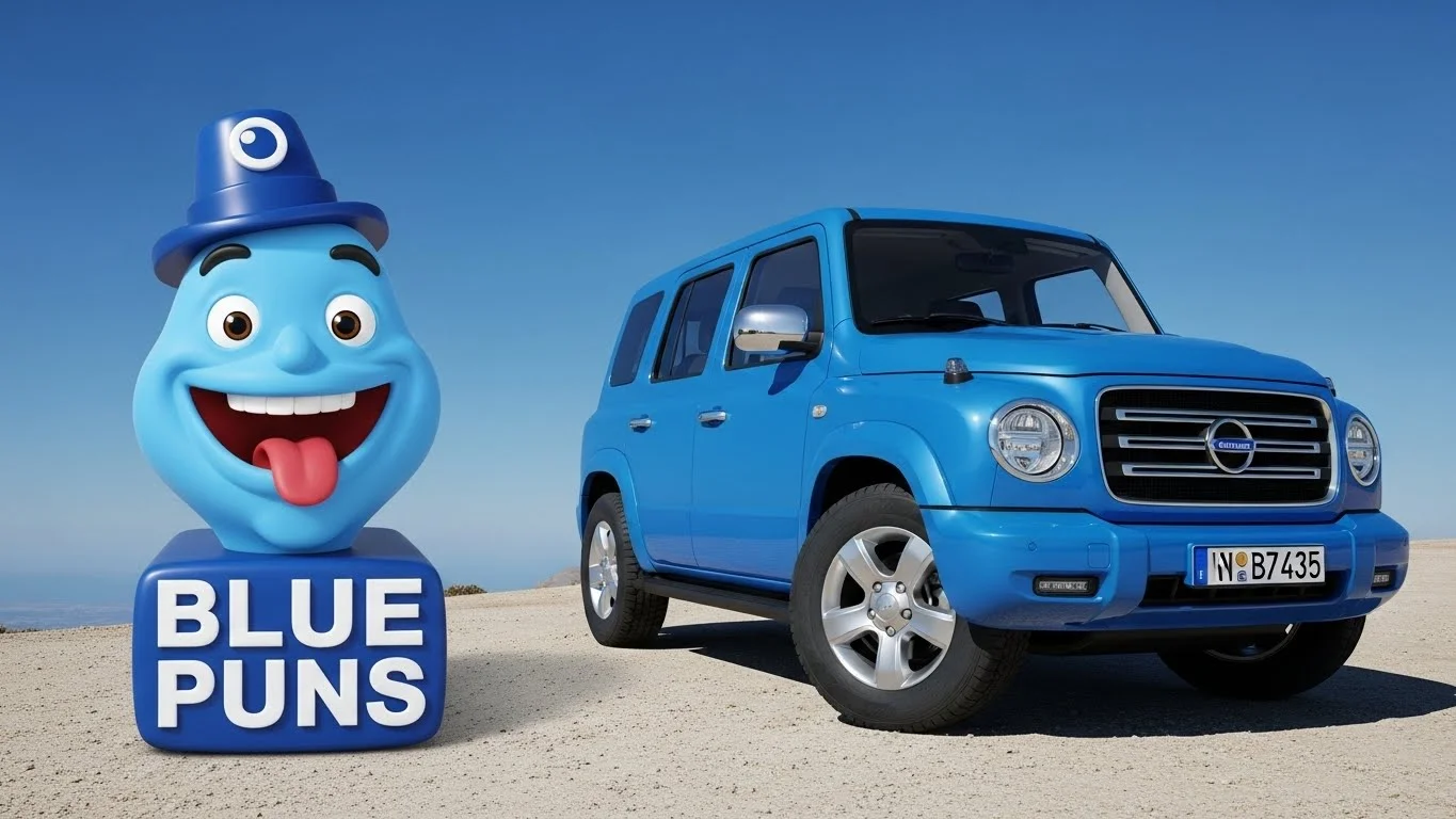 💙 Funny Blue Puns Captions