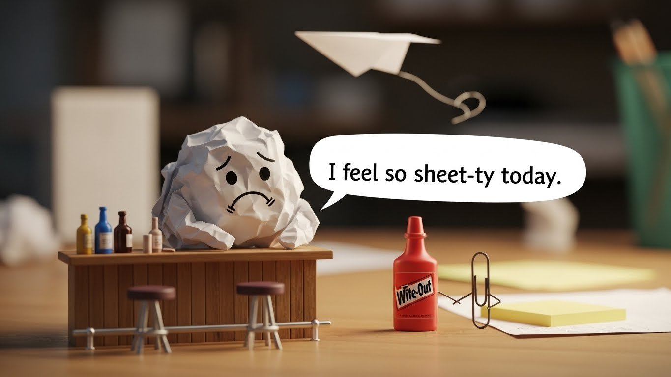 📄 Funny Paper Puns Captions 📸