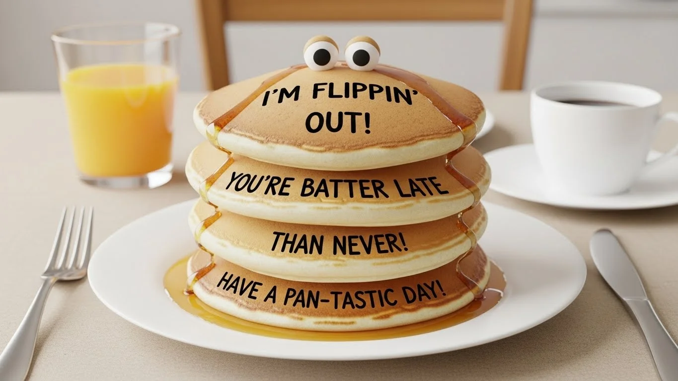 📸 Funny Pancake Puns Captions