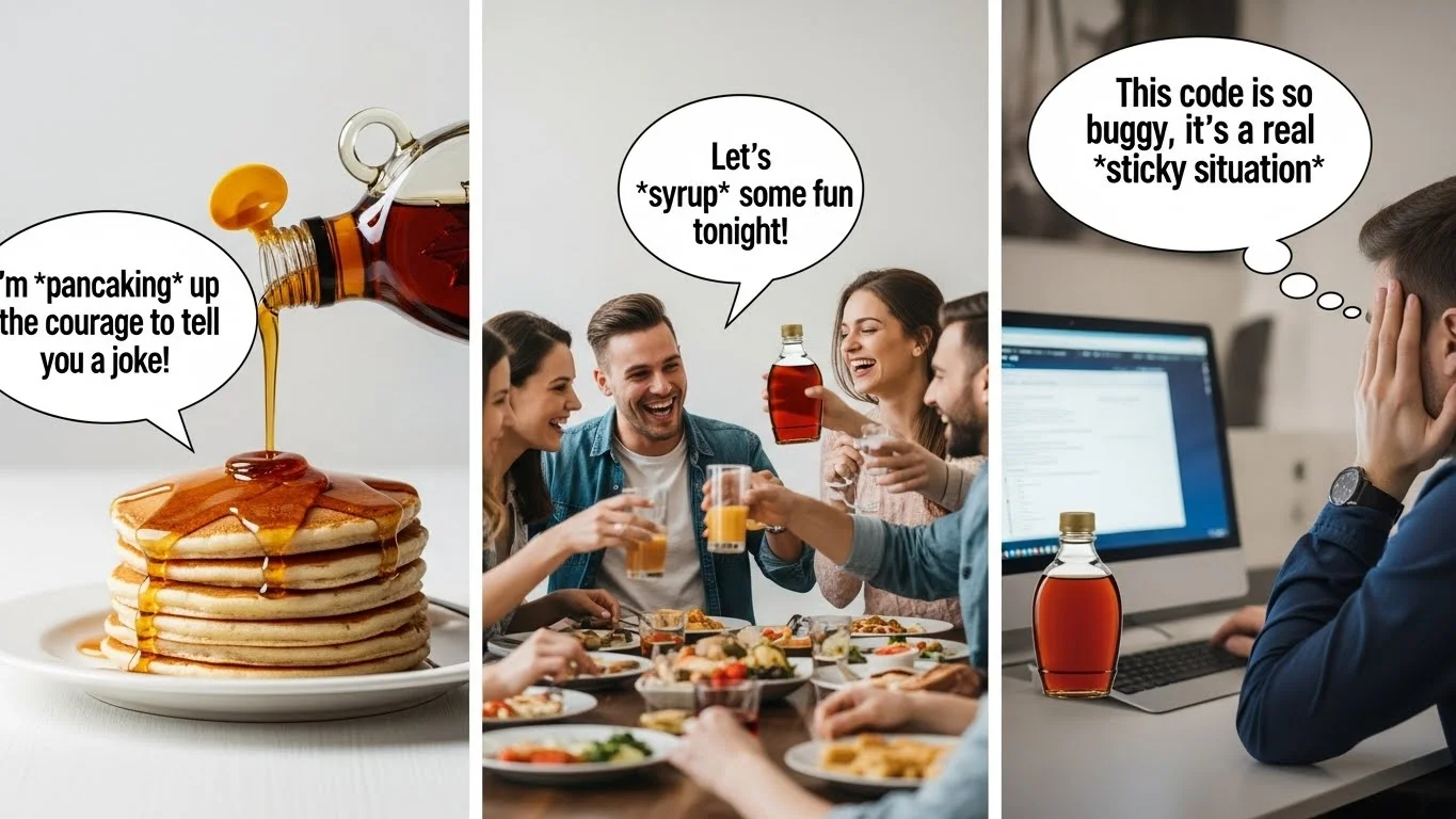 🥞 Funny Syrup Puns Captions