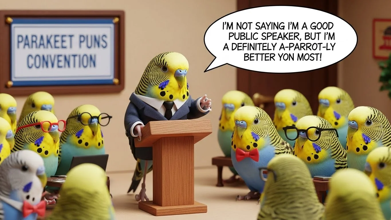 🦜 Funny Parakeet Pun Captions