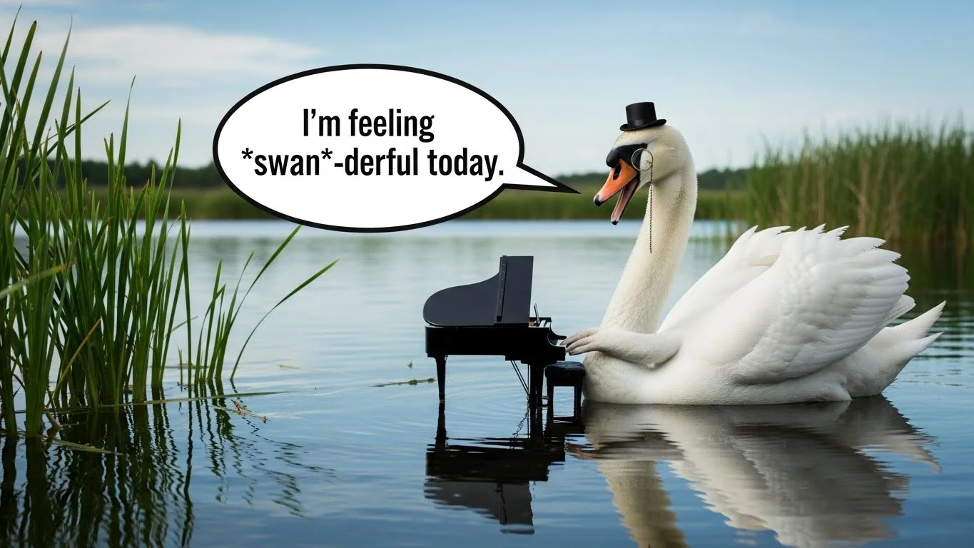 


🦢 Funny Swan Puns Captions