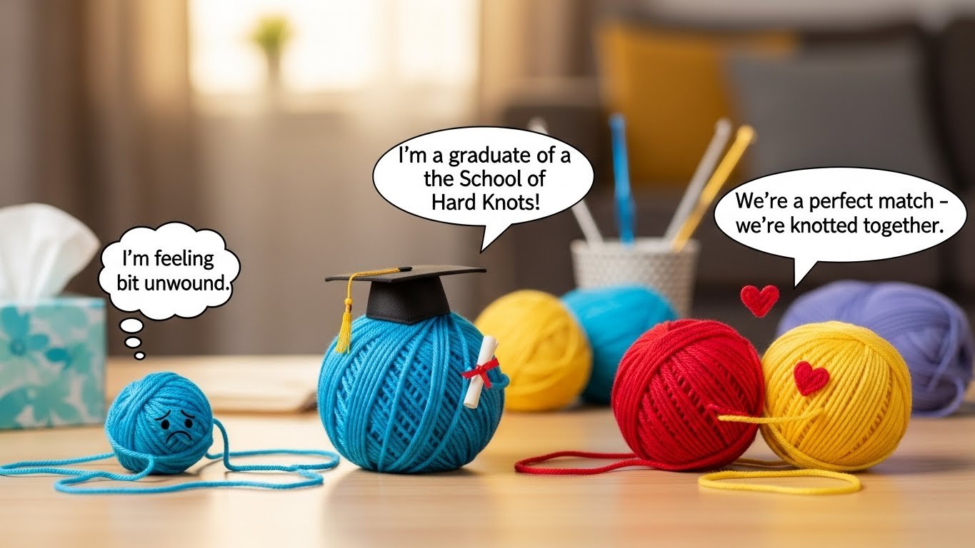 🧶 Funny Yarn Puns Captions