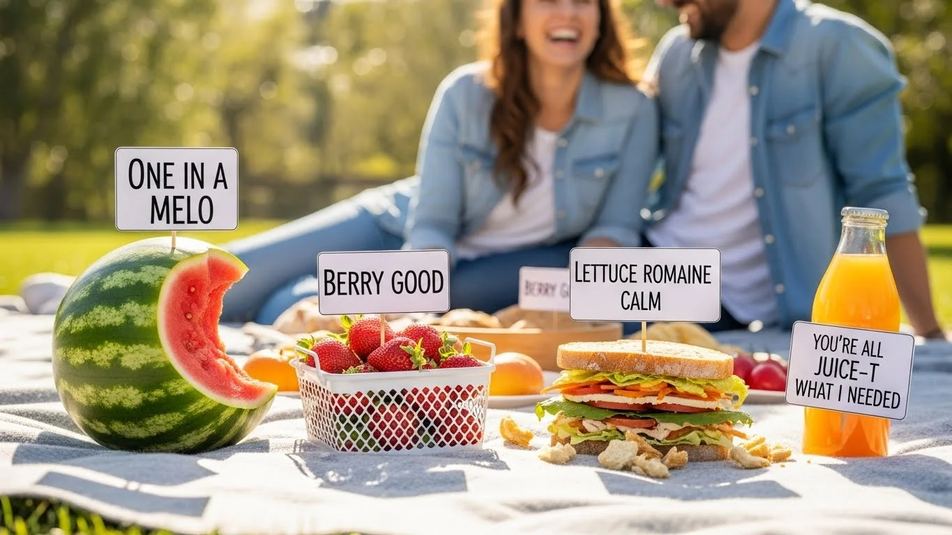 🧺😂 Funny Picnic Puns Captions