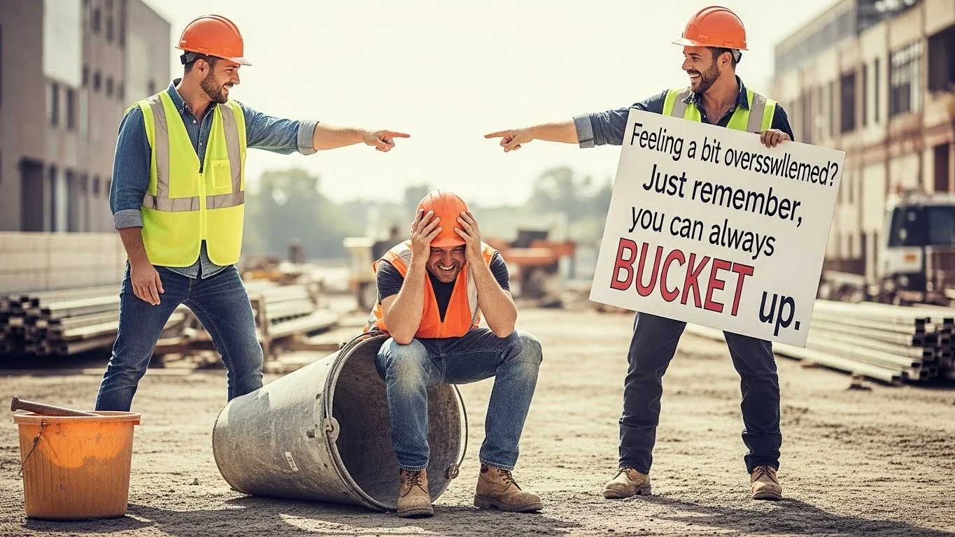 

🪣 Funny Bucket Pun Captions