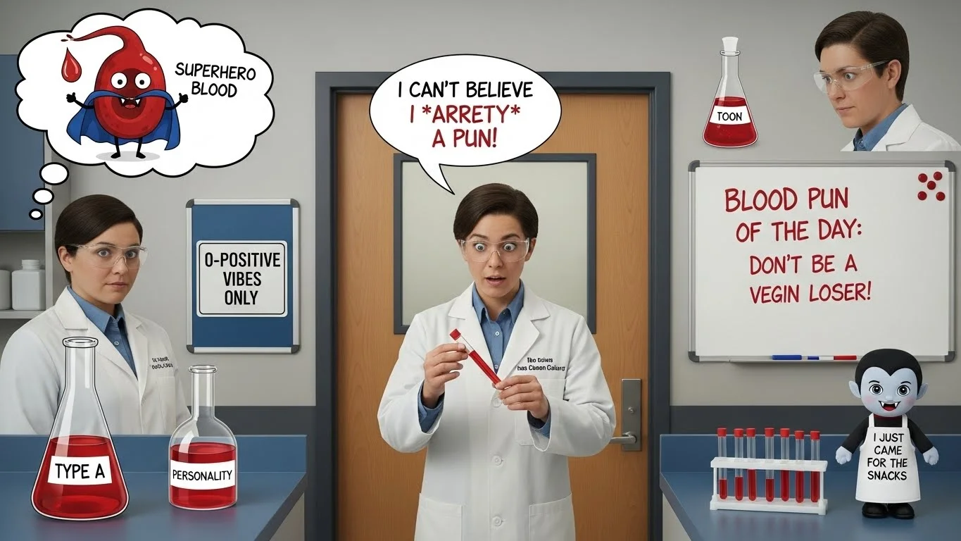 😂 Funny Blood Puns